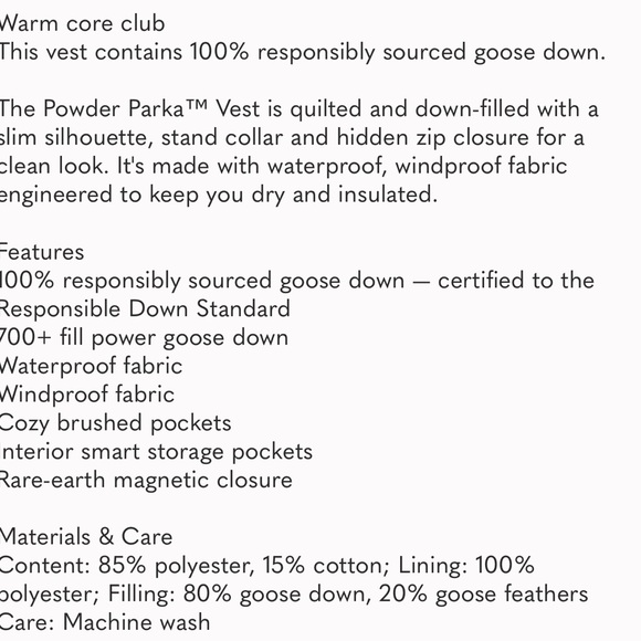 NAVY Powder Parka Vest (better than Super Puff) - Picture 5 of 7